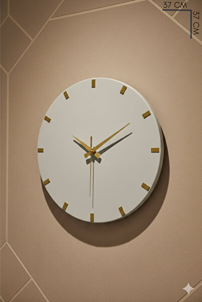 MOOCLOCK Makuse Model Modern Dekoratif Metal, Aynalı, Akar Sessiz Mekanizmalı...