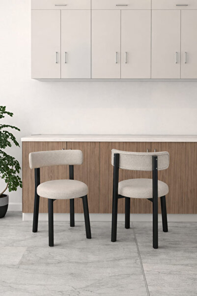 MEDA CONCEPT 1 Adet Bella Mutfak Balkon Salon Sandalyesi Hanedan Kumaş