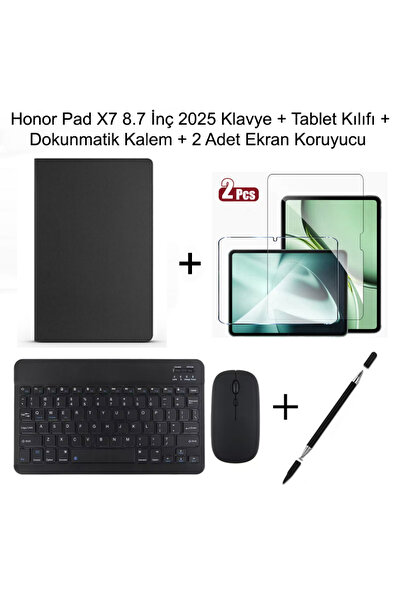 Yesnıce Honor Pad X7 8.7 İnç Uyumlu Standlı Kılıf Ve Dokunmatik Kalem Ve Klav...
