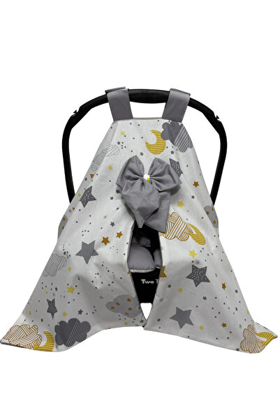 Happy Baby Dikiş Atölyesi Puset Takımı Puset Örtüsü Minderi Yenidoğan Bebek Ü...