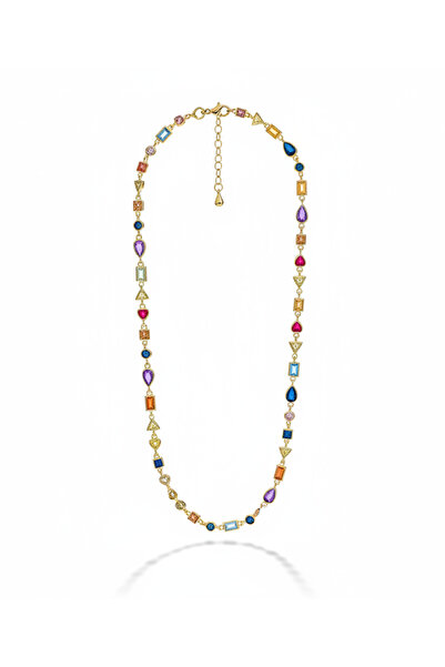 Euphorist 925 Irregular Colorful şokye kolye