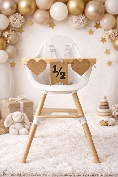 Partifabrik Yarım Yaş Mama Sandalyesi 1/2 Parti Süsü