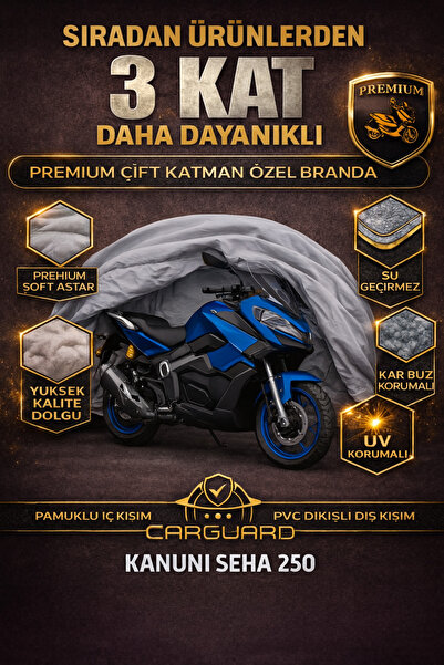 CarGuard Kanuni Seha 125 / 150 / 250 cc uyumlu. Fitilli Motosiklet Brandası M...