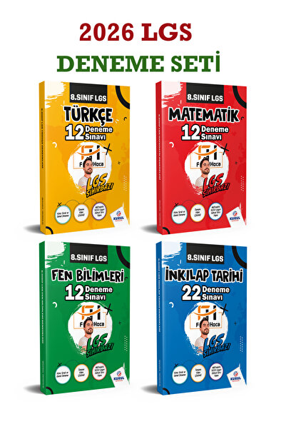 Kurul Yayıncılık 2026 8.sınıf Lgs Branş Denemeleri Seti Türkçe, Matematik, Fe...