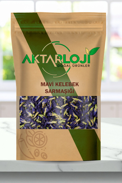aktarloji 50 Gr Mavi Çay /Mavi Kelebek Sarmaşığı / Butterfly Pea Flower Tea -...