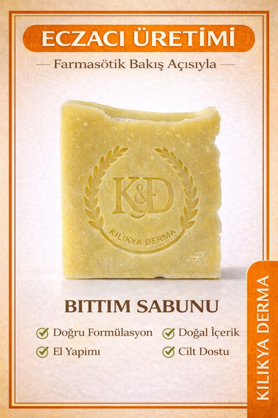 KİLİKYA DERMA Doğal Bıttım Sabunu (Eczacı Üretimi)