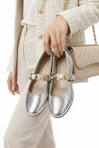 Slipcat Daily Women's Ballerinas Adjustable Buckle Lightweight Comfortable Shoes