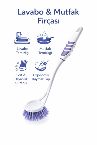 Single Titiz Softon Lavabo Fırçası Mutfak Fırça