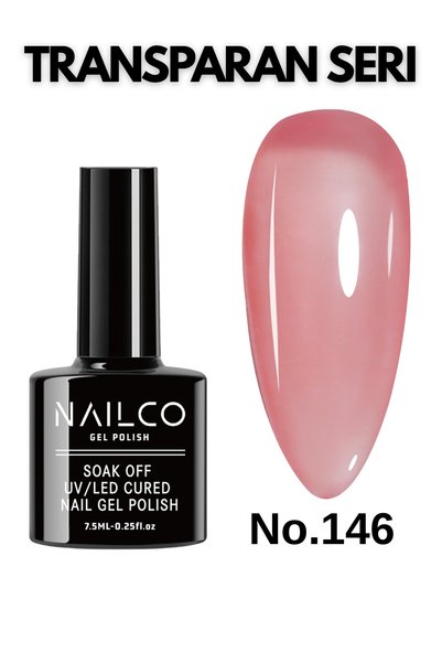 Naıl Co Uv Led Kalıcı Oje 7.5 ml Vitray Vitraj Transparan Seri Nailco 146