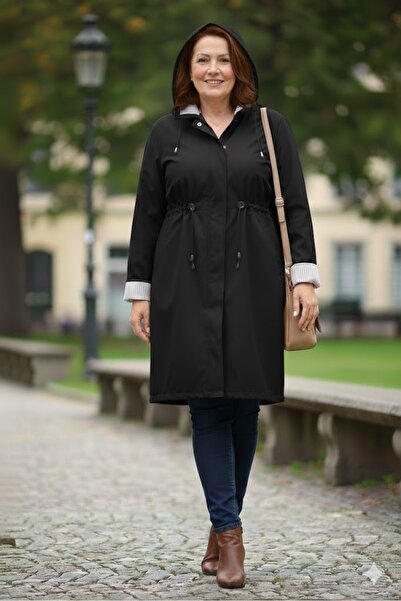 elma abone ВЕЛИКИЙ РОЗМІР ЛІТНІЙ КОРОТКИЙ ТРЕНЧ