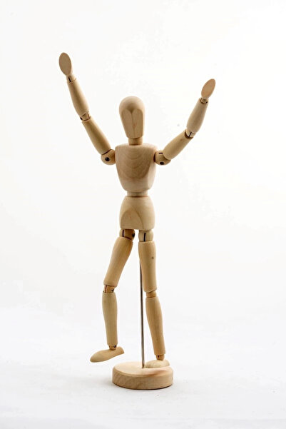 Kanonik Education رسم عارضة أزياء خشبية 30 سم