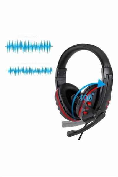 Kanonik Education سماعة رأس سلكية للألعاب فوق الأذن مزودة بميكروفون ANC