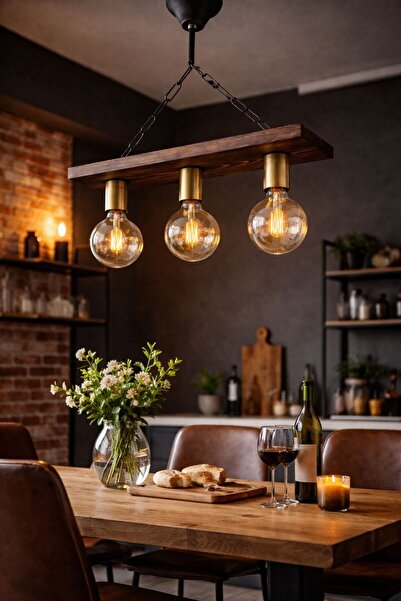 ONUR AVİZE Retro Rustik Salon Mutfak Balkon Veranda Ofis ve Dinlenme Odası Ve...