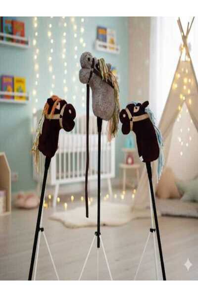 soft jungle PELUŞ YILKI  SOPALI AT OYUNCAK(EL YAPIMI-HOMEMADE)