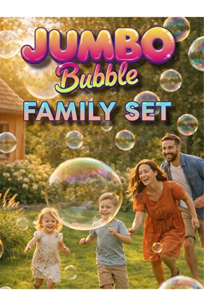 Bubble Çocuk Açık Hava Aile Etkinlikleriniz İçin Büyük Baloncuk Yapma Seti
