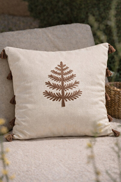 Shopyteks غطاء وسادة مزخرف بنمط شجرة بتصميم بوهيمي خاص، غطاء وسادة من سلسلة ا...