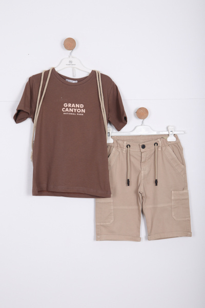 xo kids moda Set de pantaloni scurți pentru băiat, 8-14 ani 4141