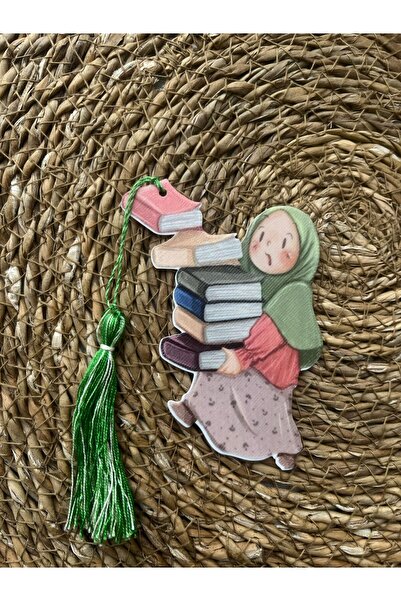 hemdemhediyelik Special Design Figured and Tasseled Islamic Girl Bookmark