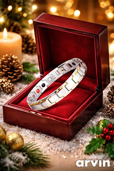 M2M Paslanmaz Çelik Sağlık Bilekliği – Şık ve Dayanıklı Tasarım