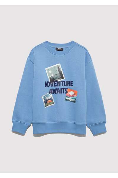 Mavi Adventure Awaits Baskılı Sweatshirt 6S10146-70724