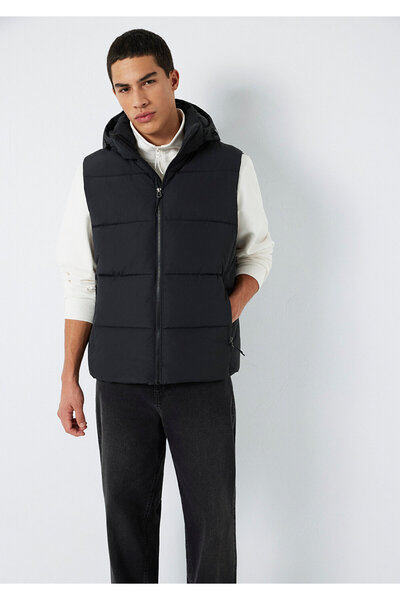 Mavi Hooded Black Inflatable Vest Regular Fit / Normal Cut 0110744-71379