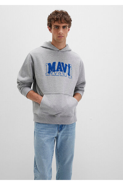 Mavi Logo Graues Sweatshirt 0S10413-80018