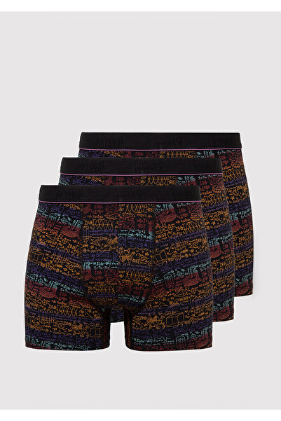 Mavi 3-Pack Printed Black Boxer 0912209-900
