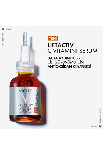 Vichy LİFTACTİV pURE VİTAMİN C BRİGHTENİNG ANTİ FİNE LİNE SERUM 20ML DKÜRN882