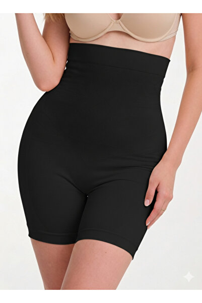 femmefinesse Ψηλόμεσο μαύρο κολάν κορσέ χωρίς ραφή