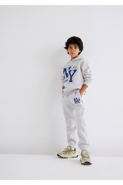 Mavi NY Baskılı Gri Eşofman Altı 6010014-88467