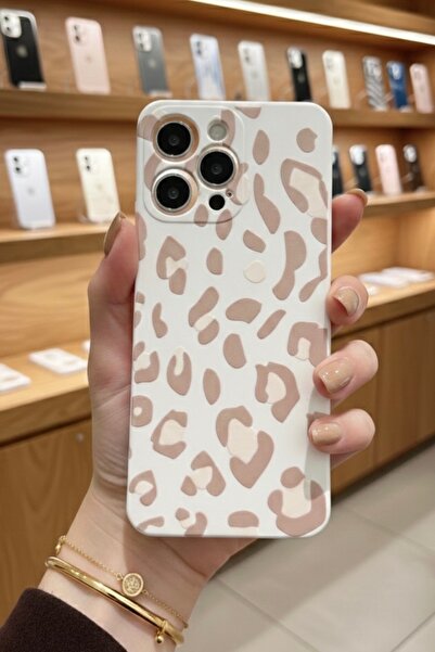 OVADA Redmi 12 Uyumlu Leopar Desenli Kamera Korumalı Silikon Kılıf