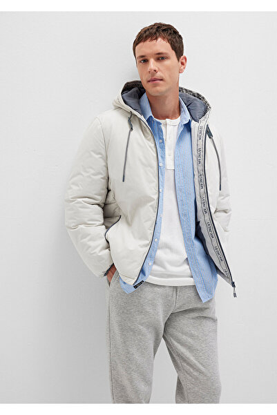 Mavi Light Gray Puffer Jacket with Hood 0110352 -70080