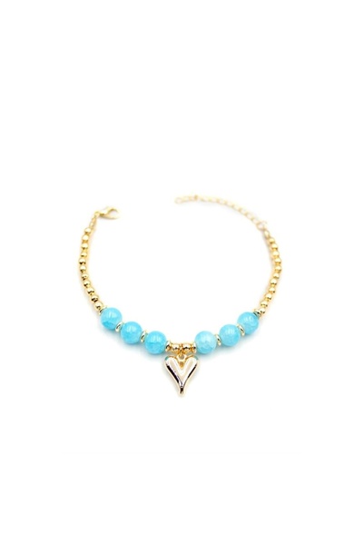 SepetBudur سوار القلب المطرز - أزرق