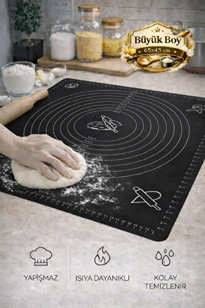 Berdina Home Silicone Dough Rolling Mat Measured Heat Resistant Dough Kneadin...