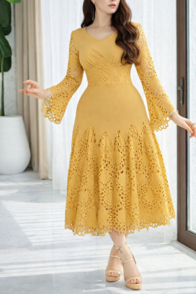 Opera Fashion فستان العيد أنيق خامه جوبير