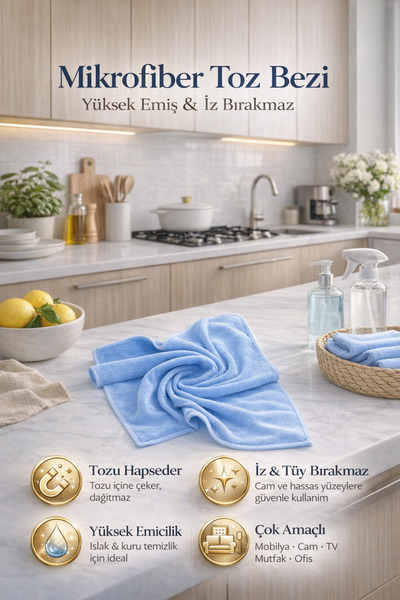 Single Sihirli Toz Bezi 40:40 Cm