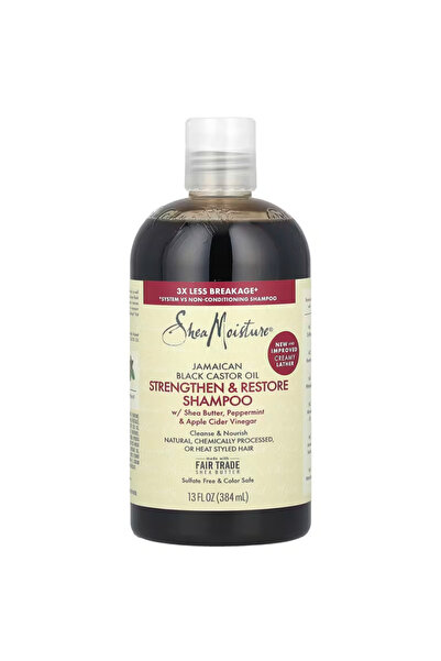 Shea Moisture Jamaican Black Castor Oil, Strengthen & Restore Shampoo, 13 fl ...