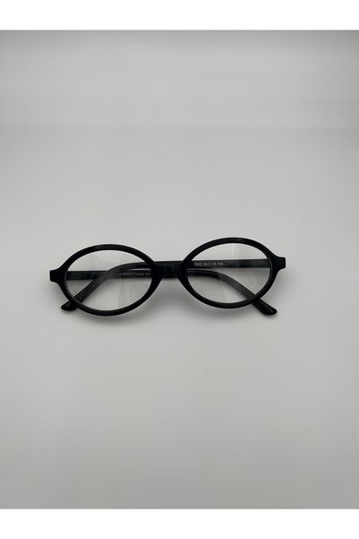 ZENIT Miux Black Oval Frame Blue Light Protection Screen Glasses, Can Change Lenses 54 Eyecups