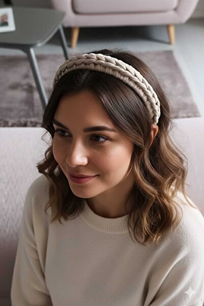 MAKSESUAR Γυναικεία πλεκτή κορώνα κλιπ μαλλιών (συσκευασία 2 τεμαχίων)