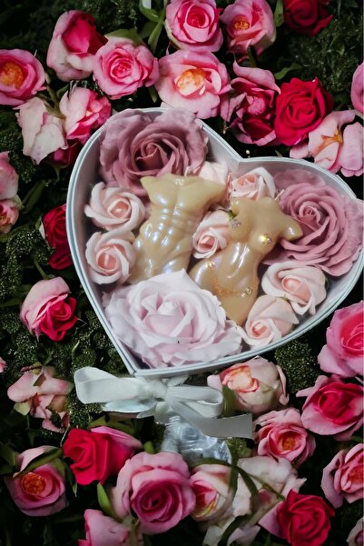 OEM Set of Candles in Double Box, Special, White and Flowers