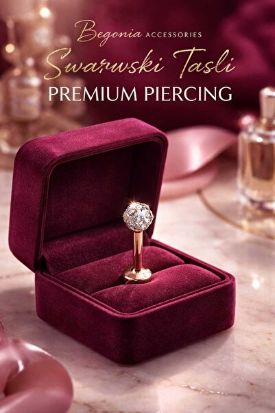 Öte Beri Hayallerin Ötesi 316l Cerrahi Çelik Taşlı Şambala Helix, Septum, Tra...