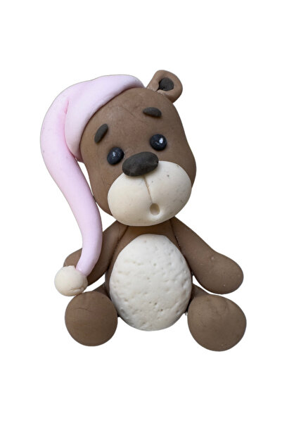 FigurinArt Figurină tort pastă de zahăr - Ursuleț - Handmade