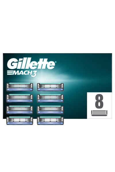 Gillette Mach3 Replacement Shaving Blade 8 Pieces