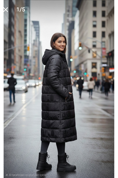 fatma kadın büyük beden parka