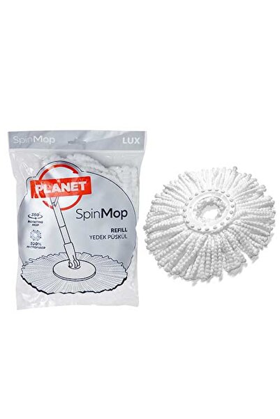 Mons Planet ( Lux ) Mop Yedeği Yuvarlak Mop Püskül Mikrofiber Dolgun SpinMop ...