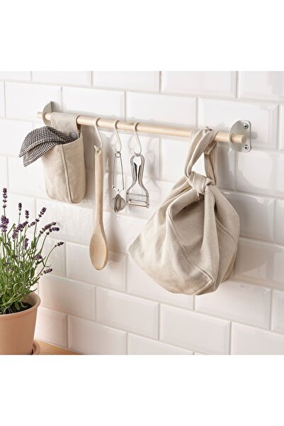 IKEA Nereby Duvar Rayı Kanca / Askı - 5 Adet - Beyaz