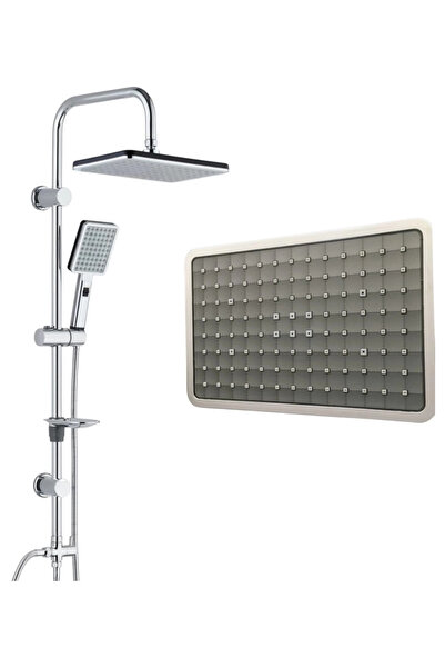 Kanonik Education Set de duș de cap Domino cu aspersor cromat - Design funcți...