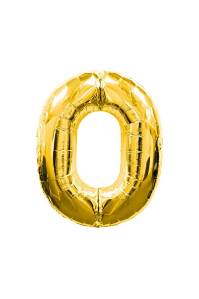 Kanonik Education Gold Yellow Foil Number Balloon 1 Meter