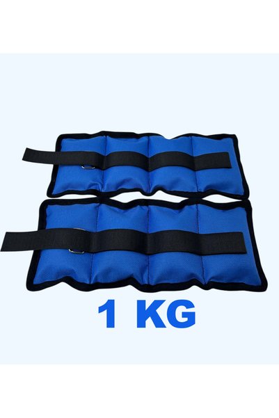 ME&RA SPORT 1 kg X 2 Pieces Total 2 kg - Hand and Foot Weights – Muscle Strengthening Sand-Filled Weight Wristband Set