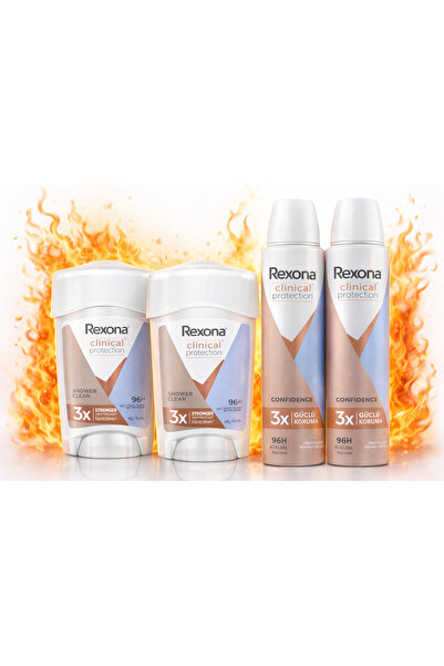 Rexona Clinical 4'lü Avantaj Seti Klinik Koruma & 96 Saat Etki